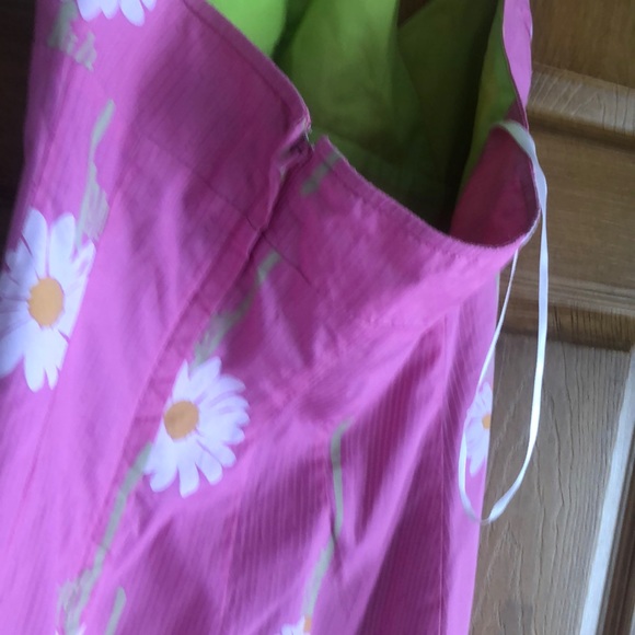 Pink green sundress. - Picture 4 of 5
